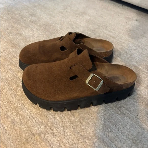 Brown Birkenstock Boston Chunky Clog - Picture 2 of 2